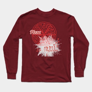 pizza is my valentines Long Sleeve T-Shirt